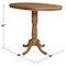 International Concepts Round 36 in Rd Top Pedestal Table, 12 in Leaf, 40.9 inH, Adjustable Height, Pecan, 36 W, 48 L, Wood K59-36RXT-6B-2 - alternate 6